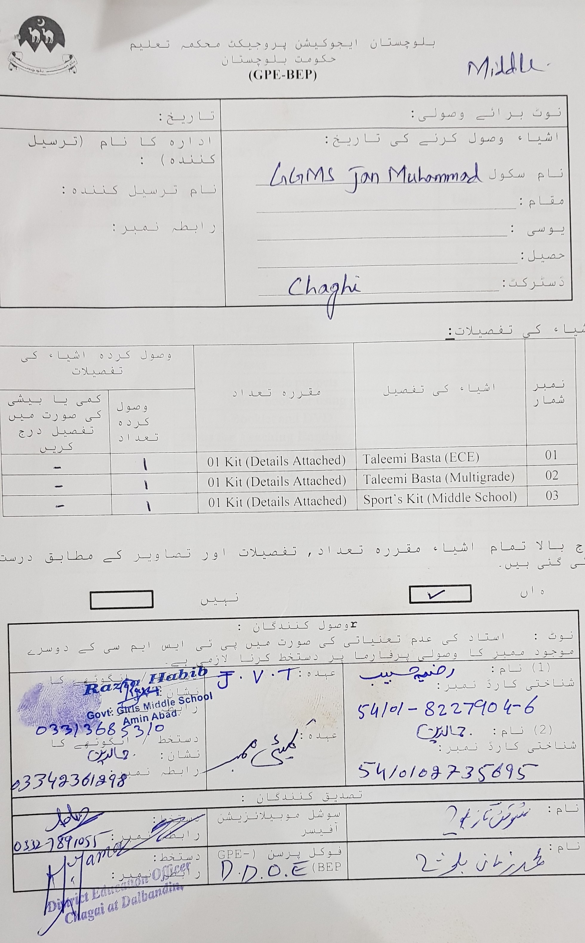 Sports GRN Notification