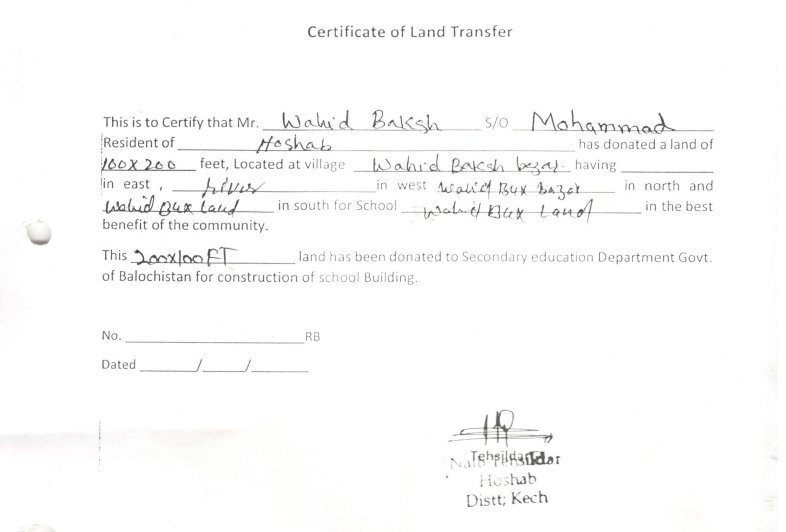 Land Mutation Notification