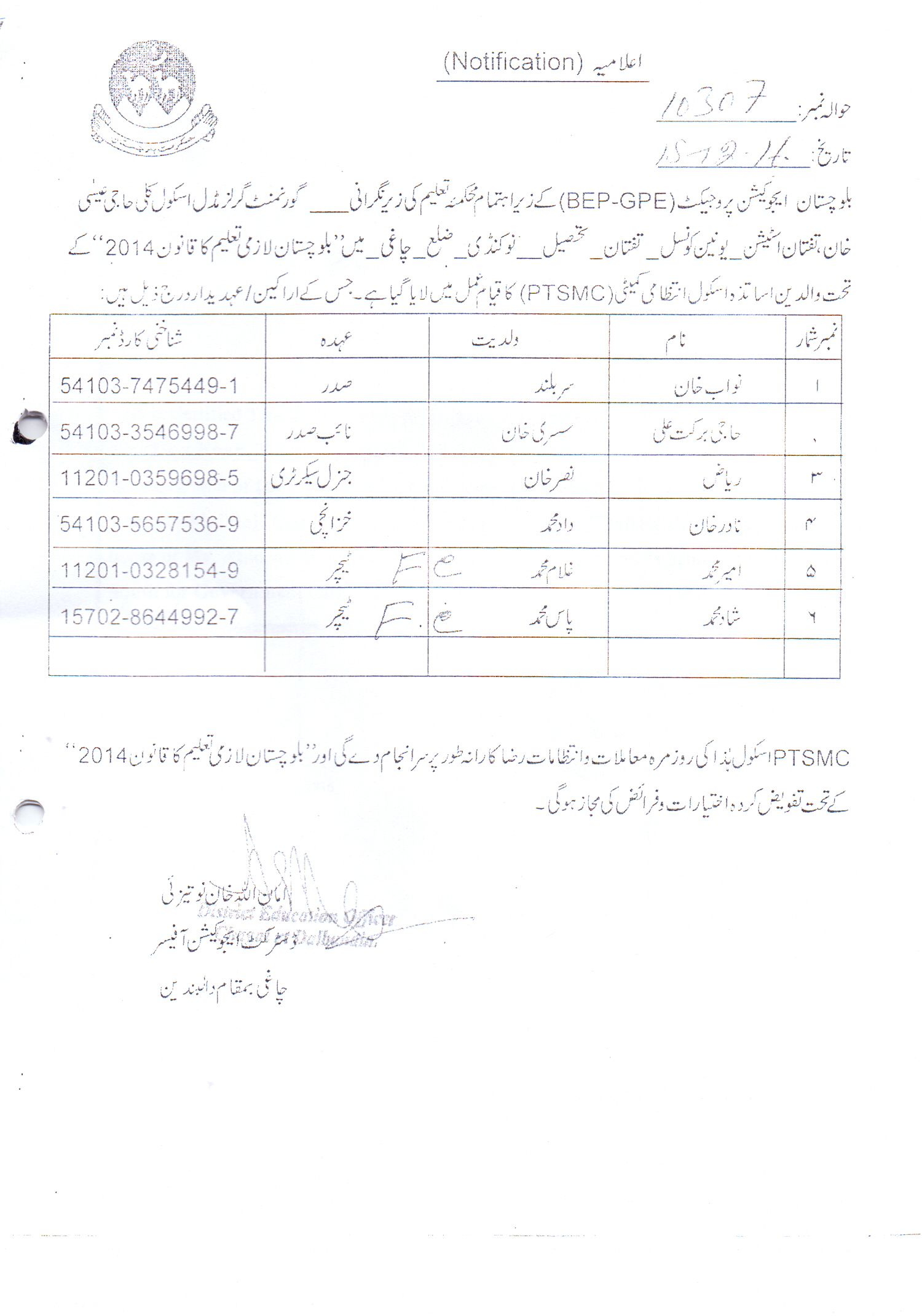 Notification