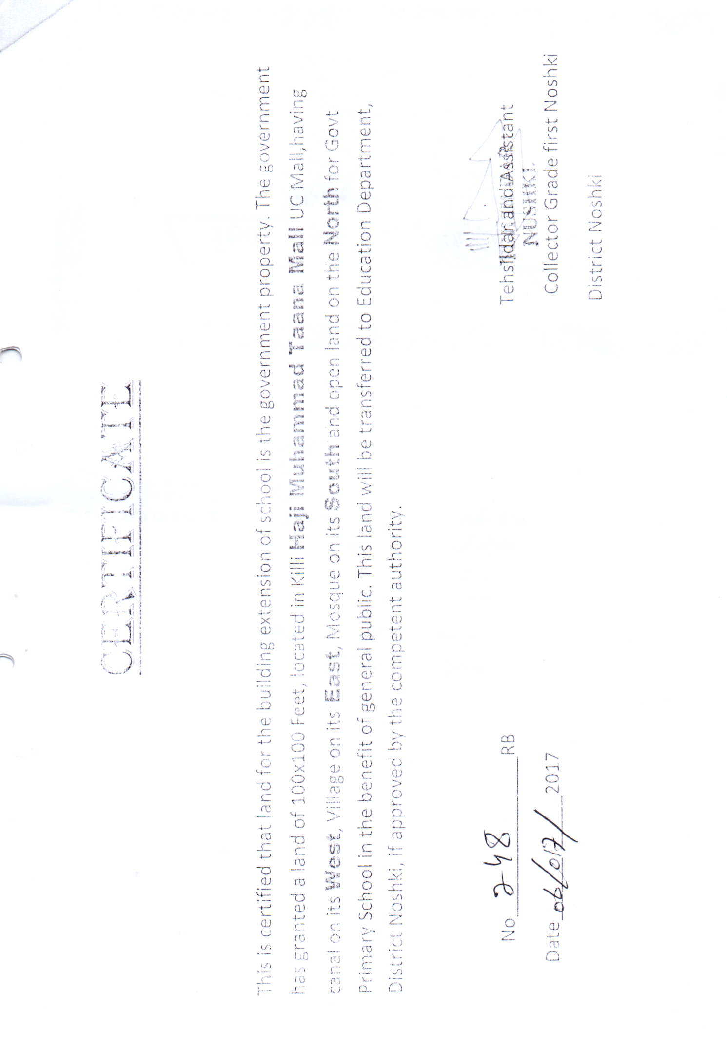 Land Mutation Notification