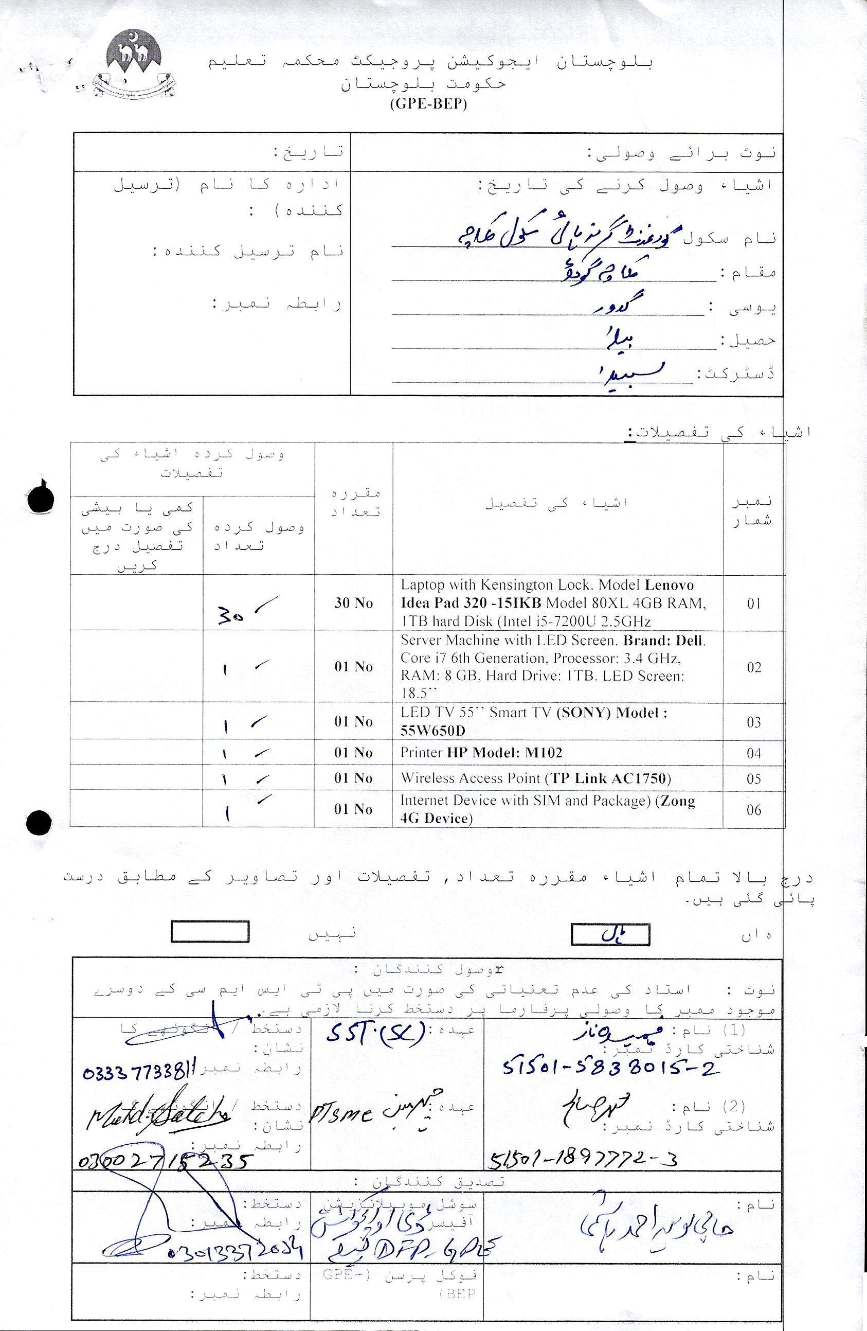 ICT Lab GRN Notification