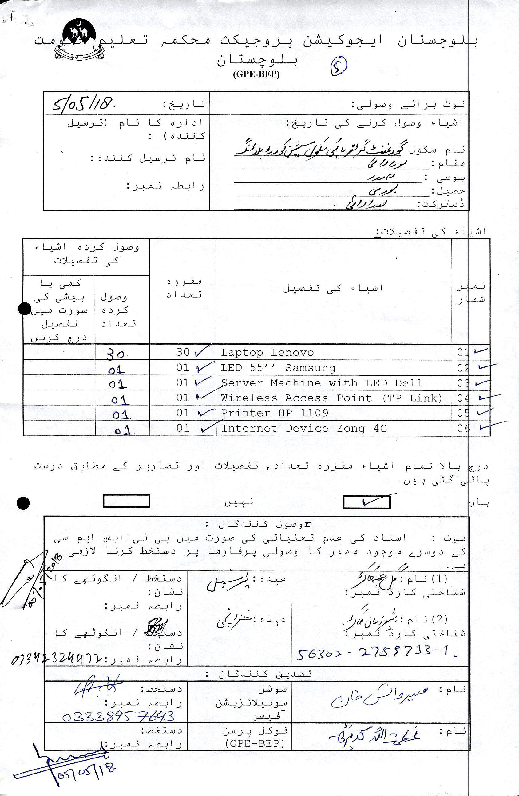 ICT Lab GRN Notification