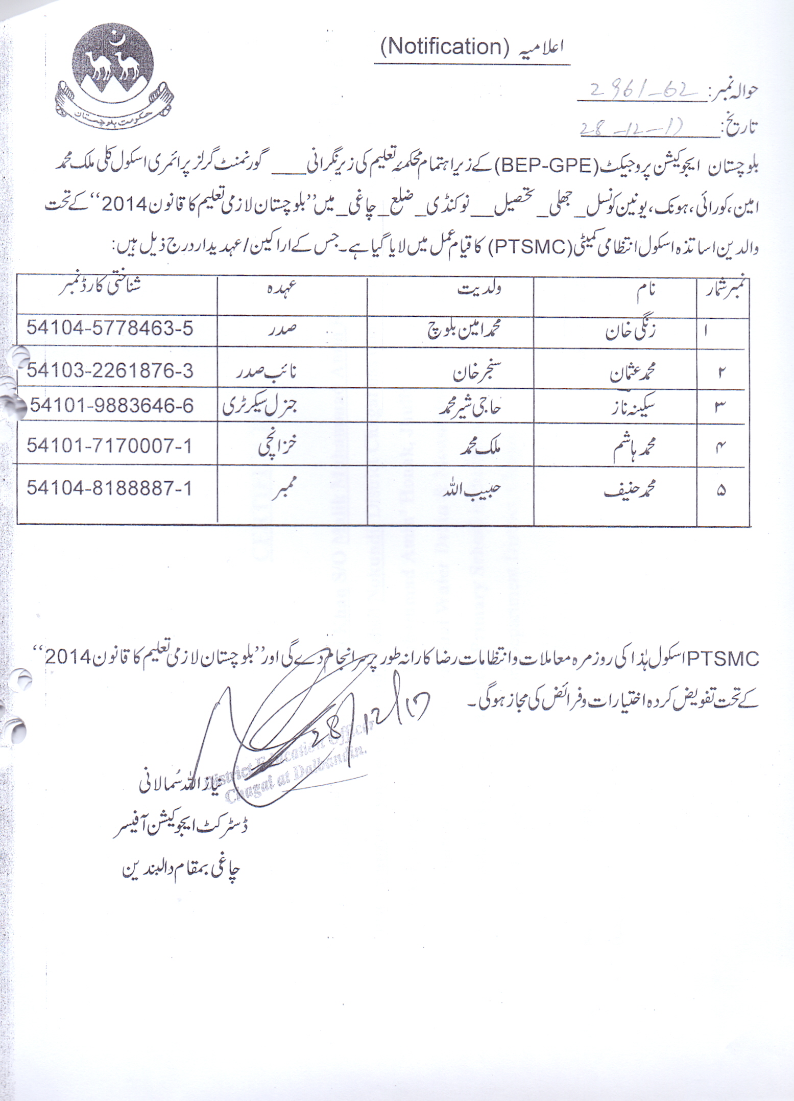 Notification