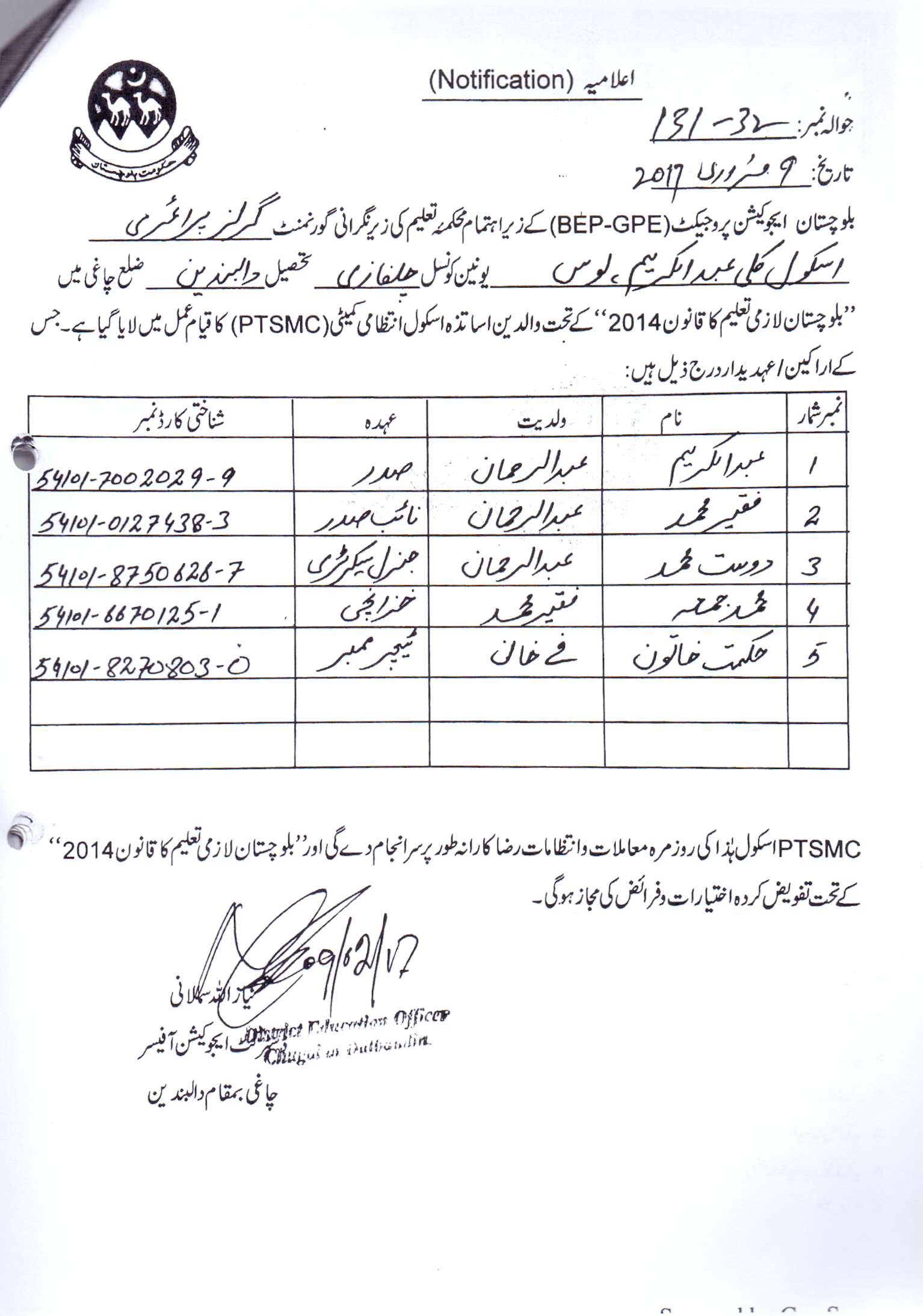 Notification