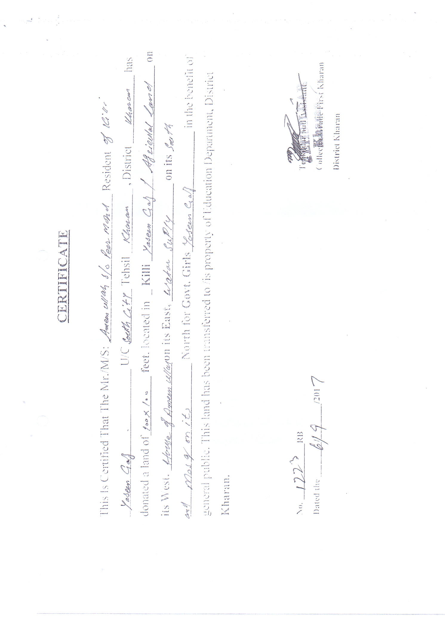 Land Mutation Notification