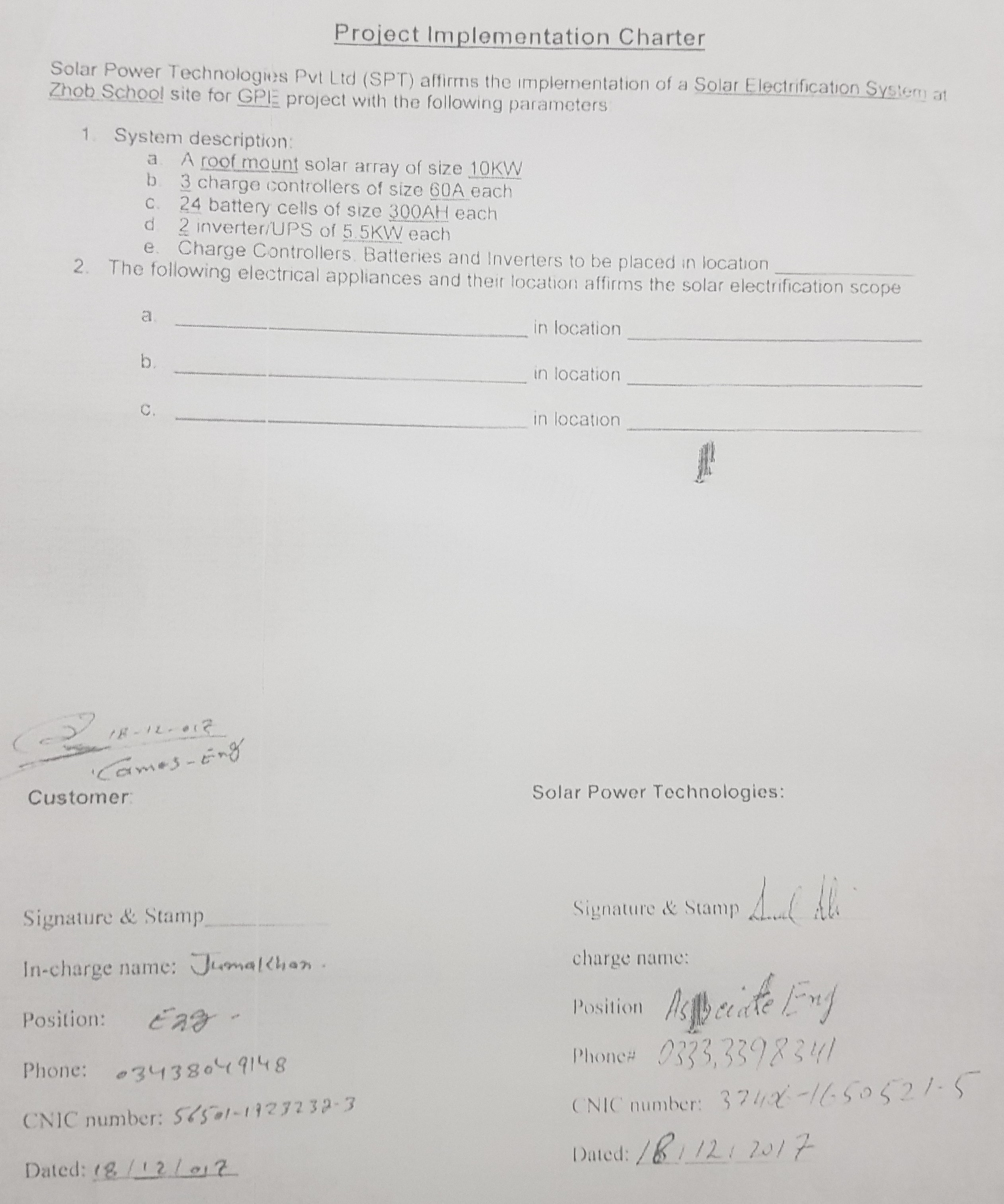 Soloar Power Supply GRN